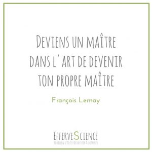 Deviens un maître dans l'art de devenir ton propre maître-François Lemay