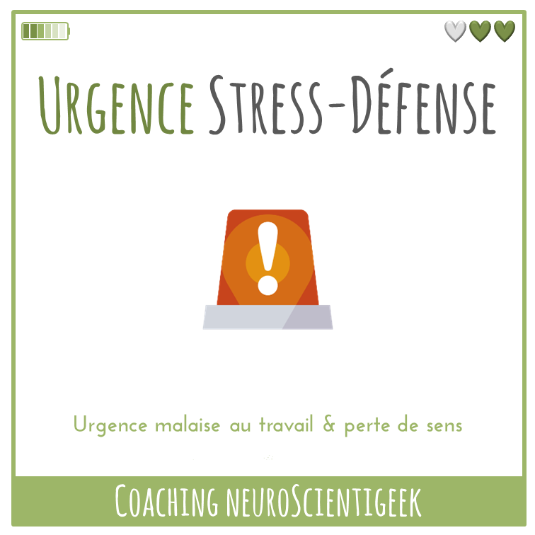 Coaching NeuroScientigeek : Urgence Stress-Défense